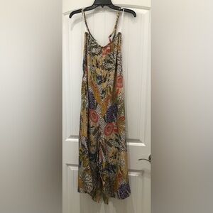 Floral Print Pantsuit Dress